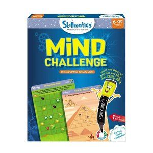 Skillmatics Educational Game : Mind Challenge | Reusable Activity Mats with Dry